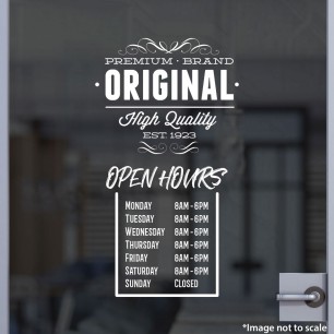 Open Hours With Logo Style 42